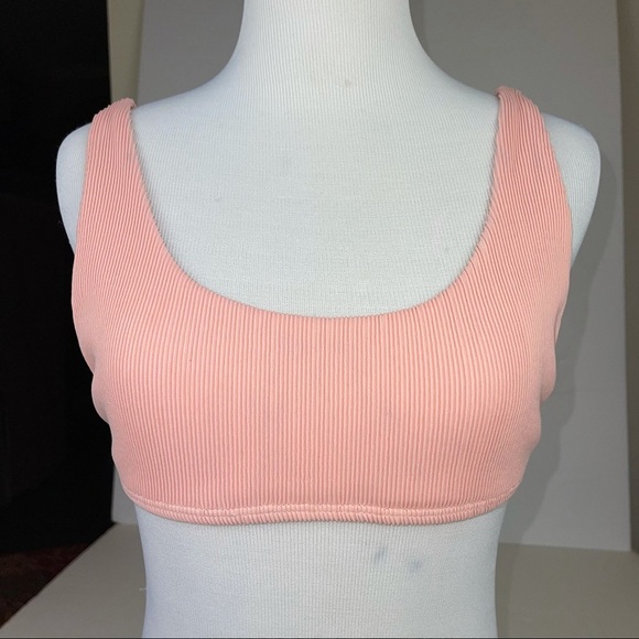 KORAL Swim Top Ribbed Rose Blush S - Picture 3 of 14